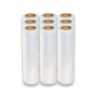 Film étirable en plastique de type C, largeur 450 mm, rouleaux pour l'emballage des palettes