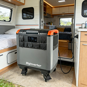 Centrale électrique BIGINVERTER 5000W haute capacité 5000Wh pour camping-car, terrasse extérieure et utilisation d'appareils électroménagers en intérieur - Product Image 2