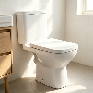 Inodoro Moderno <span class=keywords><strong>de</strong></span> Dos Piezas MFZ-23D con Doble Descarga, Cerámico, Salida S-trap/P-trap, <span class=keywords><strong>Sanitario</strong></span> para Baño, Ideal para Renovación <span class=keywords><strong>de</strong></span> Apartamentos - Product Image 5