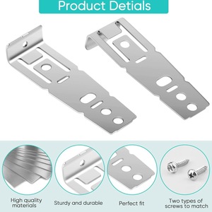 ขายึดชั้นวางจานสแตนเลส WD01X21740 สำหรับชิ้นส่วนทดแทนเครื่องล้างจานใช้ในบ้าน - Product Image 4