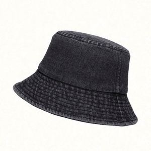 Embroidery Bucket <b>Hat</b> Custom Logo Canvas Washed Large Eaves Basin <b>Hat</b> Outdoor Custom Bucket <b>Hat</b> - Product Image 4