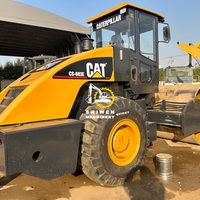 CS-683E à rouleaux compacteur chat d'occasion certifié CE EPA CS-533E CS-583D compacteur machine rouleau compresseur vibrant Caterpillar 683