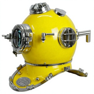 Venta al por mayor casco de barco de buceo con revestimiento amarillo para artesanía Náutica para accesorios de aguas profundas hecho en La India gran oferta casco de barco - Product Image 1