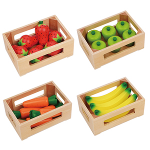 Il negozio di mercato in legno per bambini fa finta di giocare a combinazione di giocattoli giocattoli per il mercato degli ortaggi da frutto - Product Image 3