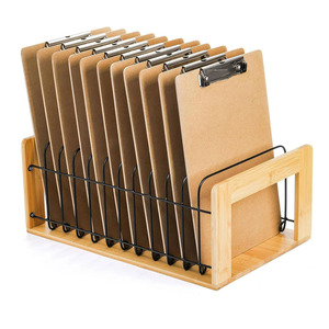 CuleedTec Clipboard Holder And Storage Rack | Wooden Stand With Sturdy - View #6
