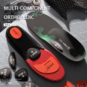 New Arrival 4-piece Adjustable Arch Support Orthopedic Insole Correct Transverse Arch Posture Prevent Plantar Fasciitis Inserts