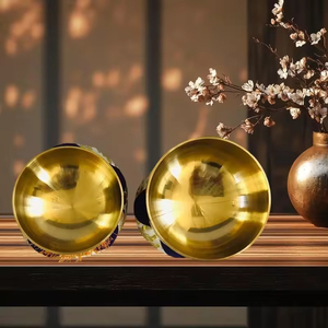 Cuenco de Cobre Japonés de 2.8 Pulgadas para Altar Budista, Juego de Cuencos Cantores Orin para Sanación con Sonido Zen, Ceremonia Fúnebre, Rituales - Product Image 3