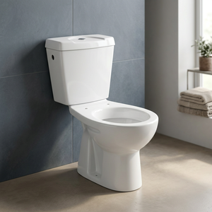 White Color Ceramic Sanitary Ware Two Piece Toilet Set European Style Washdown Bathroom Commode - Product Image 6