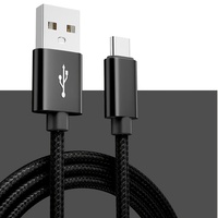 Câble de charge rapide USB vers Type C, adapté aux câbles de charge tressés pour Android, Samsung, Redmi et autres téléphones mobiles