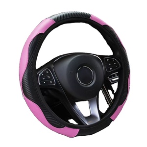 Cubierta de <span class=keywords><strong>volante</strong></span> de cuero de PVC para <span class=keywords><strong>Toyota</strong></span> Civic <span class=keywords><strong>Corolla</strong></span> antideslizante con elasticidad - Product Image 1