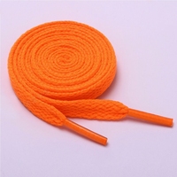 Lacets plats personnalisés en silicone ciré, polyester satiné, plastique, couleur arc-en-ciel, 120 cm, vente en gros