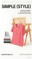 T-shirt vierge unisexe personnalisé OEM, coupe décontractée, 100% coton tricoté 220 g/m², imprimé sérigraphié, écologique et épais, idéal pour l'été