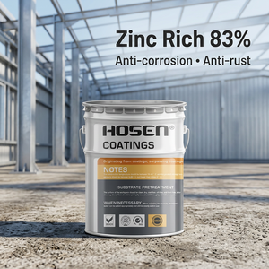 25KG 83% Primer Zinc riche en argent Substrat en acier Revêtement de protection industrielle anti-corrosion Peinture galvanisée à bonne adhérence - Product Image 1