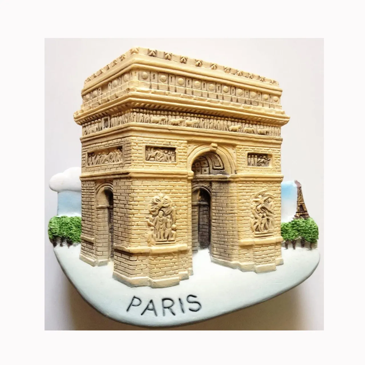 Aimants souvenirs de réfrigérateur personnalisés de différents pays en résine magnétique Paris