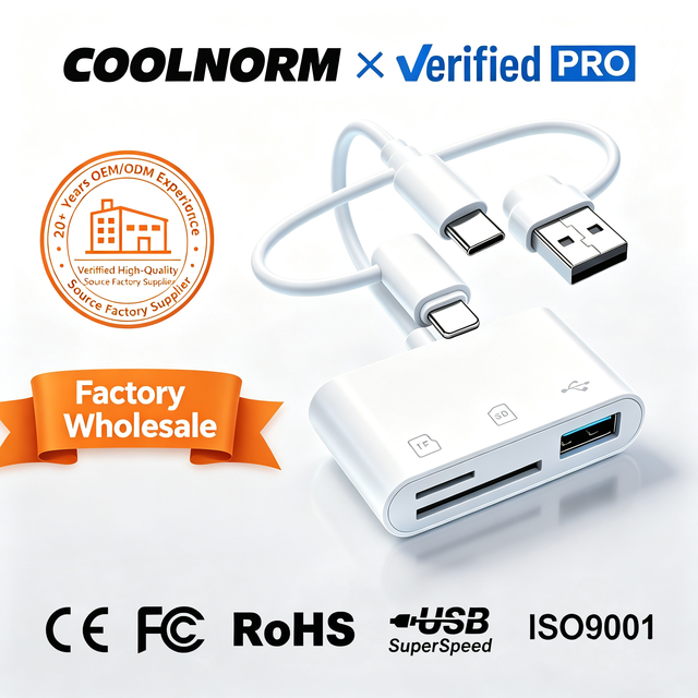 High Speed Portable Type-C 3 in 1 SD TF Card Adapter Multi-in-1 Connector Memory Card Reader Usb Hub Mobile Phone Card Reader