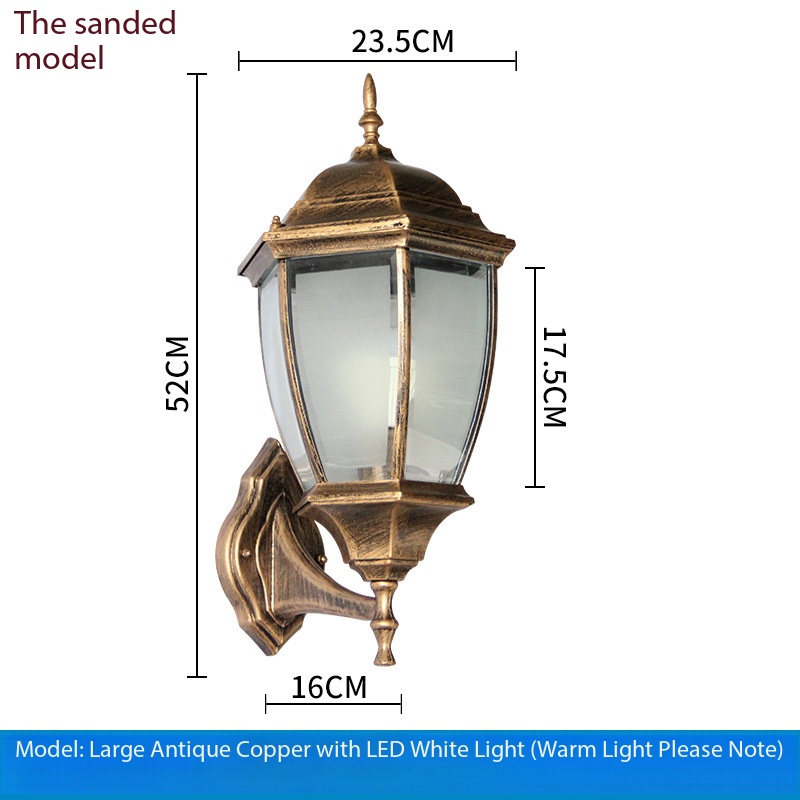 Large-sized, bronze-colored frosted glass