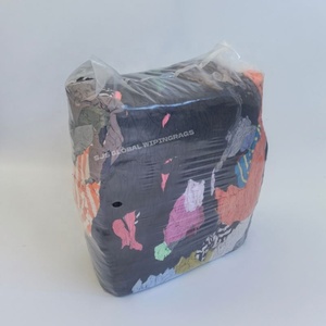 Trapos de Algodón 100% para Uso Industrial, Trapos de Camiseta Industriales de 25 kg, Trapos de Colores Mezclados para Limpieza - Product Image 1