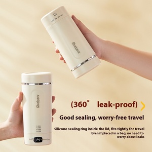 Mug de voyage chauffant électrique 300W, tasse isotherme multifonctionnelle avec maintien automatique au chaud, bouilloire portable pour le bureau, l'hôtel et les voyages - Product Image 4