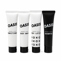 Kit d'articles de toilette jetables en tube souple, écologique, de qualité supérieure pour hôtels de luxe et clients Airbnb
