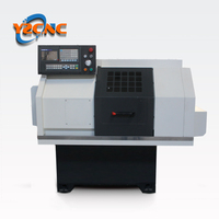Ck0640 petit centre de machine de tour CNC horizontal compact avec mandrin hydraulique et changeur de 4 outils