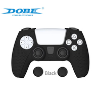 Casing silikon Anti selip TP5-0559 untuk Joystick PS5 2 pegangan jempol casing sampul kulit pelindung lunak untuk pengontrol PS5 DOBE