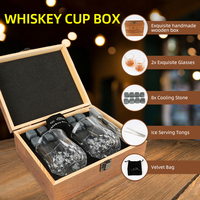 Usine En Gros Personnalisé Noir Bois Cocktail & Cigarette Coffrets Cadeaux Différents Torche Bois Whisky Packs pour Bar Outils