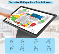 Pantalla LCD táctil IR de 49 pulgadas HDFocus para soluciones fiables de publicidad callejera y señalización digital