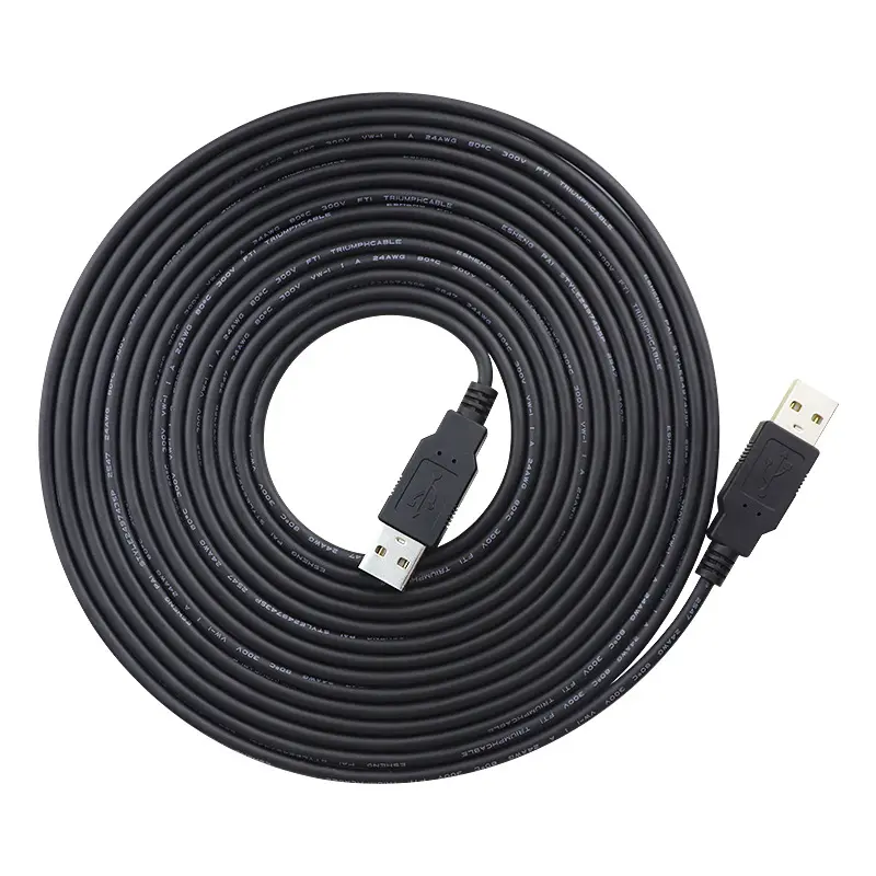 Cable de extensión de repetidor activo USB 2,0 de larga duración de 5M-20M Cable de extensión de alimentación de equipos industriales