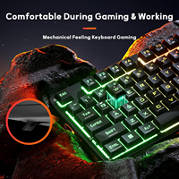 Redragon K521 Upgrade Rainbow LED Clavier de jeu filaire Anti-Ghosting Clavier de jeu filaire
