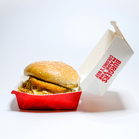 Boîtes rigides recyclables avec logo personnalisé, fermeture magnétique, pelliculage mat, papier kraft pour pizza, burger, poulet frit à emporter