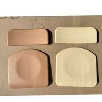Ensemble de bureau et de chaise d'école en bois moulé Werzalit 37*38, écologique, durable, siège unique, sans cadre en fer