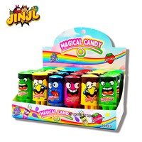 Bonbons liquides fourrés à la confiture aux saveurs de fruits mélangés, certifiés EN71, tendance TikTok, en plastique, halal, parfaites pour les enfants, vente en gros