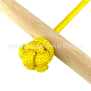 Equipo de Entrenamiento de Integración Sensorial para Niños, Barra de Madera con Cuerda Individual, Accesorio para Slackline al Aire Libre - Product Image 3
