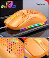 GAZ-M13 7200DPI Mouse Gaming Berkabel, Aksesori Komputer Lampu Latar Rgb USB Laptop