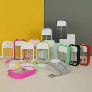 Custom Plastic Perfume <strong>Bottle</strong> 35ml 45ml 50ml Refillable Spray with Silicone Case and Keychain <strong>for</strong> <strong>Travel</strong> - Product Image 6