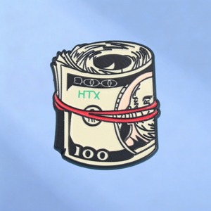 Pin de esmalte con diseño de billetes de 100 dólares enrollados, broche de solapa con apilamiento de <span class=keywords><strong>dinero</strong></span> en efectivo - Product Image 3