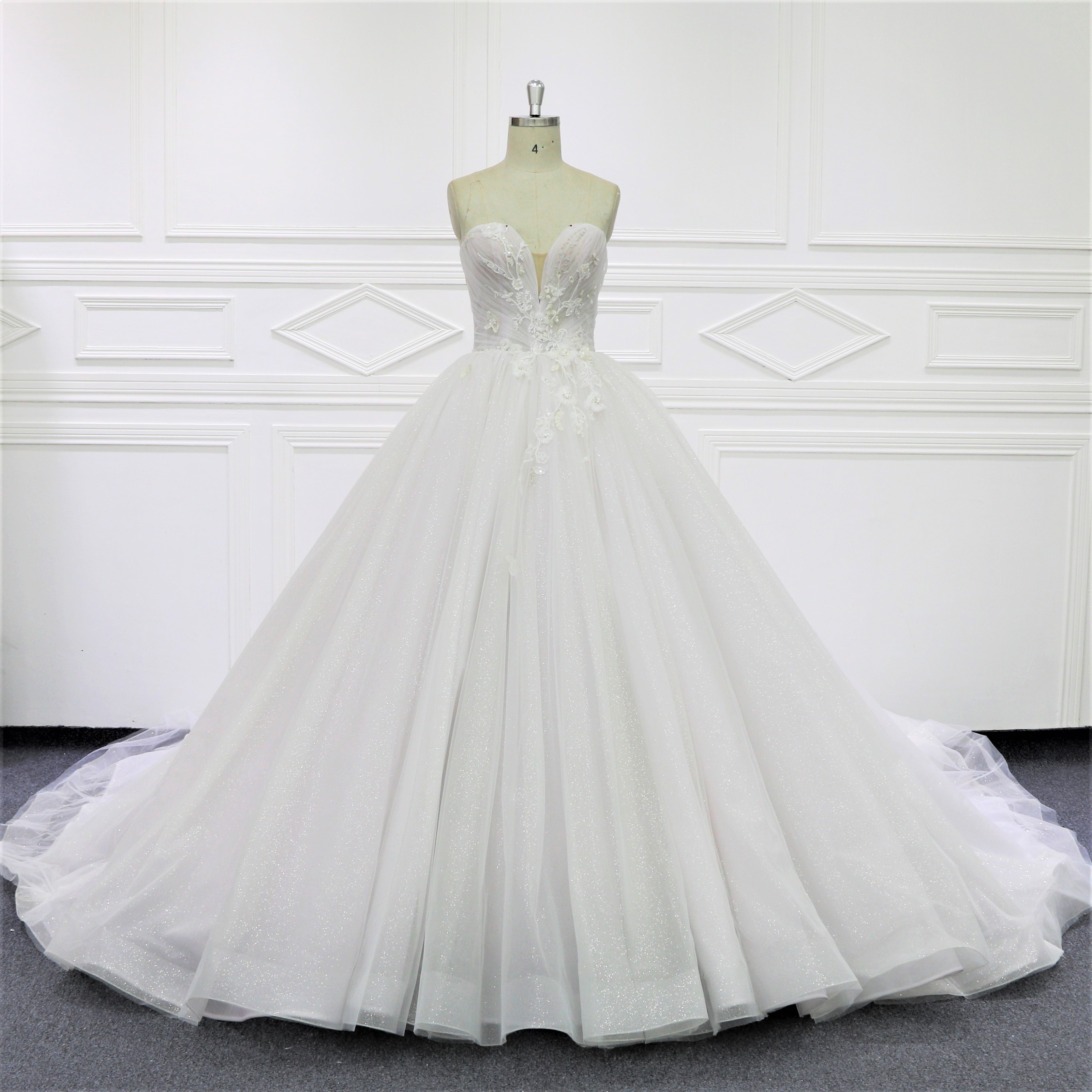 Chinese Style Tulle Dress - Sweet Floral Princess Design