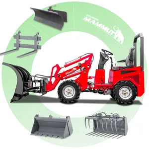 Giá rẻ 400kg 0.4ton điện nhỏ bánh xe lật mini kết thúc trước loader nhỏ diesel/điện loader giá tốt nhất để bán