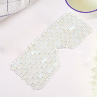 Patch facial réutilisable de masque d'oeil de pierre d'opale de jade naturel pour la propriété apaisante de masseur d'oeil de soulagement de refroidissement