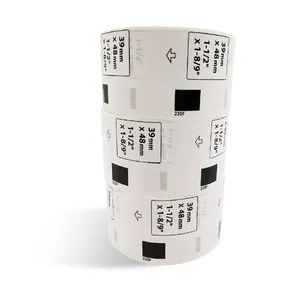 DK1220 Compatible For Brother 39mm*48mm 1-1/2"*1-8/9" 620Labels/Roll Custom Thermal Paper Roll For Printer