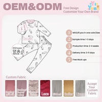 Ensemble de pyjama à manches longues pour enfants avec imprimé de dessins animés, garçons et filles, 2 pièces, vêtements de nuit, sous-vêtements thermiques pour enfants, possibilité de personnalisation OEM