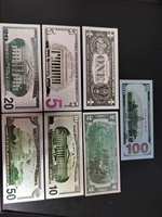 Nouvelle collection de billets de banque européens en argent, style anime, plaqués argent, étanches, en métal, de 5, 10, 20, 50, 100, 200, 500, 1000 USD