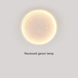 Настенный светильник Moon 10W 20W LED, гипсовый, круглый, встраиваемый, для декоративного освещения гостиной и спальни - Product Image 3