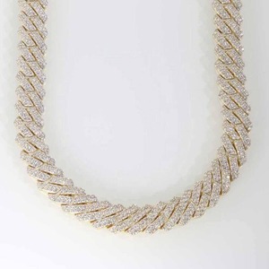 Collar de Cadena Cubana con Moissanita Más Vendido para Hombres y Mujeres, Joyería de Moda Disponible al Mejor Precio - Product Image 3