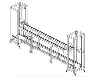 YA-VA konveyor palet konveyor Modular profil Aluminium industri mobil