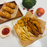 Papiers sulfurisés imprimés anti-graisse à démoulage facile sans blanchiment pour l'emballage de steaks et de fruits de mer grillés