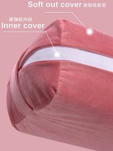 Coussins de soutien en mousse à mémoire de forme portables personnalisés, coussin de yoga, coussin de soutien avec <span class=keywords><strong>housse</strong></span> en velours doux pour la peau, lavable, avec poignée de transport - Product Image 2