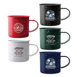 Non toxique alimentaire sûr galaxie couleur personnalisé émail vaisselle métal acier Camping extérieur café émaillé tasse tasse - Product Image 6