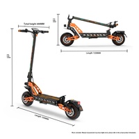Scooter électrique tout-terrain pliable à double moteur 3300W, 52V 21Ah, 70 km/h, avec déverrouillage NFC et système TCS