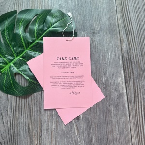 Chất Lượng Cao Sang Trọng Matte Màu Hồng Scratch Off Giảm Giá Lớn Hangtag Kinh Doanh Thẻ Cảm Ơn Bạn Thẻ Với Rose Gold Kim Loại Lá Logo - Product Image 4